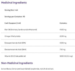 OptiMega-3® with Vitamin D3 · saveur de citron meringue