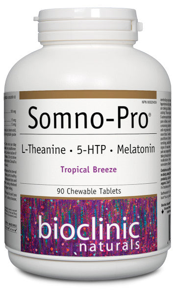 Somno-Pro® L-Theanine · 5-HTP · Melatonin · Tropical Breeze